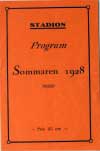 Sverige - Norge 1928 - Klicka f�r st�rre format