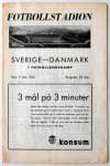 Sverige - Danmark 1937 - Klicka f�r st�rre format