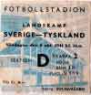 Biljett - Sverige - Tyskland  5/10 1941 - Klicka f�r st�rre format