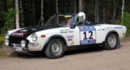  Emil �berg / Fredrik Westin, Gnesta MK - Fiat 124 Sport Spider  Klicka f�r st�rre format