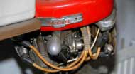 Evinrude b�tsnurra 4-cylindrig tv�takt 5,7 hk 1947 - klicka f�r st�rre format