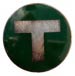 Bricka/br�stm�rke f�r stationsv�rdar STHLM tunnelbana 1950 - klicka f�r st�rre format