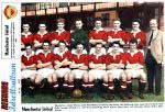 Manchester United bildades 1892. Vinnare av 
engelska ligan 1956-57 och cupfinalist 1957.
- klicka f�r st�rre format