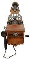 V�ggtelefon LM Ericsson 1890-tal - Klicka f�r st�rre format
