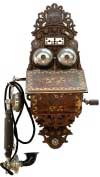 V�ggtelefon fr�n Norsk elektriskbureau 1890 -tal - Klicka f�r st�rre format