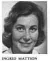 TV-hall�a, Ingrid Mattson. l�rare